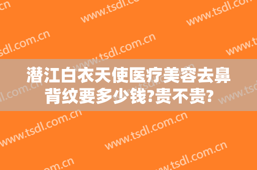 潜江白衣天使医疗美容去鼻背纹要多少钱?贵不贵?