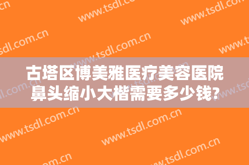 古塔区博美雅医疗美容医院鼻头缩小大楷需要多少钱?贵不贵?