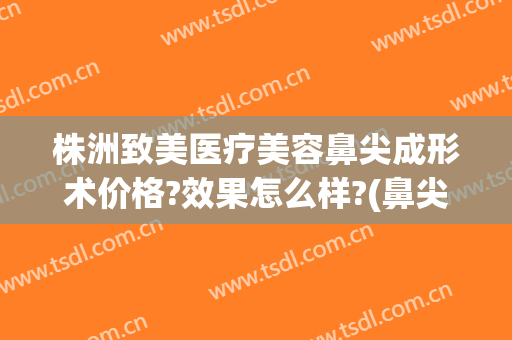 株洲致美医疗美容鼻尖成形术价格?效果怎么样?(鼻尖整形手术费用)