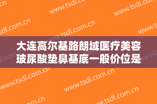 大连高尔基路朗域医疗美容玻尿酸垫鼻基底一般价位是多少?贵不贵?