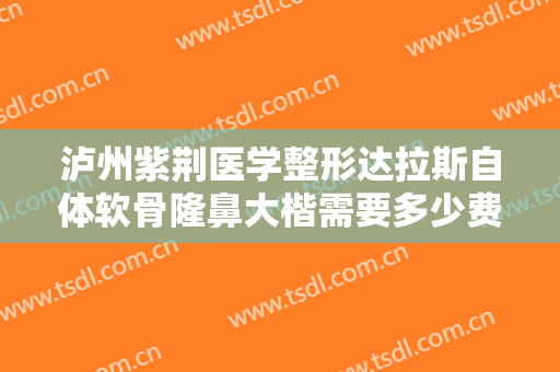 泸州紫荆医学整形达拉斯自体软骨隆鼻大楷需要多少费用?多长时间恢复?