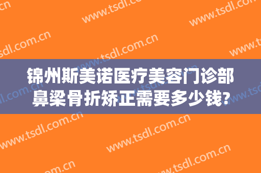 锦州斯美诺医疗美容门诊部鼻梁骨折矫正需要多少钱?好不好?(锦州斯美诺双眼皮)