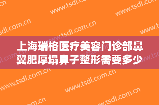 上海瑞格医疗美容门诊部鼻翼肥厚塌鼻子整形需要多少钱?可靠吗?(上海医院鼻翼整形)