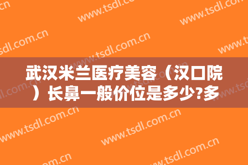 武汉米兰医疗美容（汉口院）长鼻一般价位是多少?多长时间恢复?