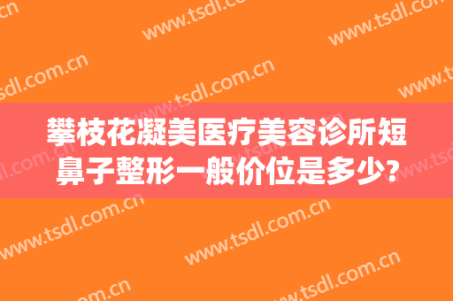 攀枝花凝美医疗美容诊所短鼻子整形一般价位是多少?靠谱吗?(攀枝花整形美容费用)