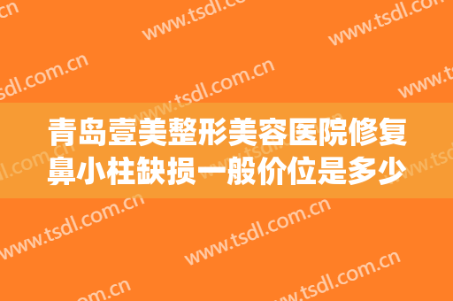 青岛壹美整形美容医院修复鼻小柱缺损一般价位是多少费用?靠谱吗?(青岛壹美整形医院的位置)