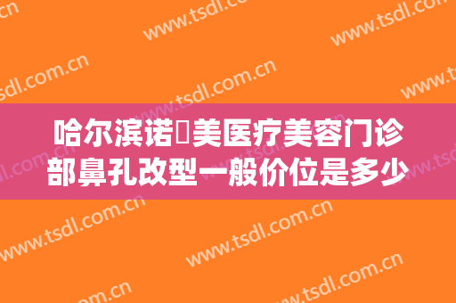 哈尔滨诺嬄美医疗美容门诊部鼻孔改型一般价位是多少钱?怎么样?(哈尔滨斯美诺整形评价)