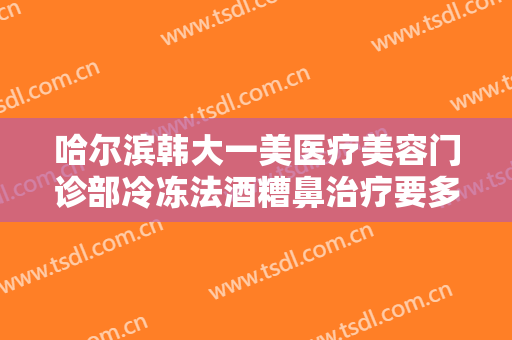 哈尔滨韩大一美医疗美容门诊部冷冻法酒糟鼻治疗要多少钱?怎么样?