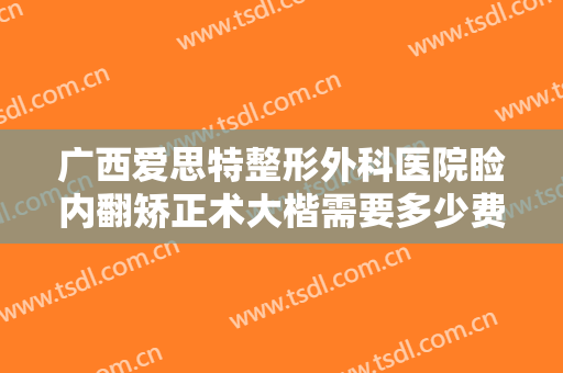 广西爱思特整形外科医院睑内翻矫正术大楷需要多少费用?贵不贵?