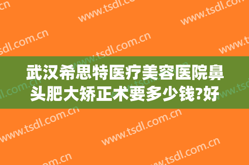 武汉希思特医疗美容医院鼻头肥大矫正术要多少钱?好不好?(长沙整形鼻子爱思特)