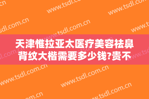 天津惟拉亚太医疗美容祛鼻背纹大楷需要多少钱?贵不贵?