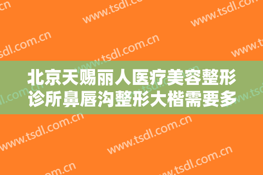 北京天赐丽人医疗美容整形诊所鼻唇沟整形大楷需要多少费用?贵不贵?
