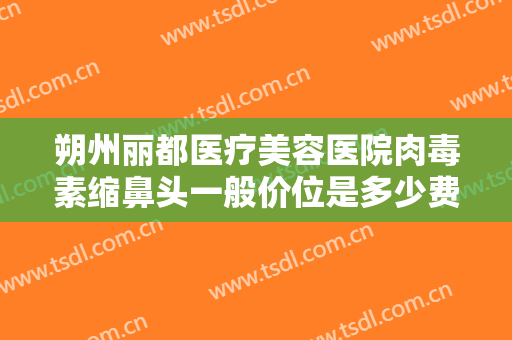 朔州丽都医疗美容医院肉毒素缩鼻头一般价位是多少费用?贵不贵?