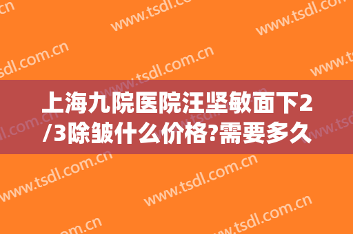 上海九院医院汪坚敏面下2/3除皱什么价格?需要多久恢复?(上海九院收缩毛孔)