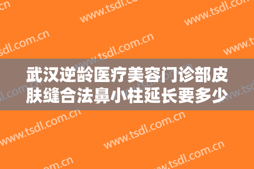 武汉逆龄医疗美容门诊部皮肤缝合法鼻小柱延长要多少钱?好不好?