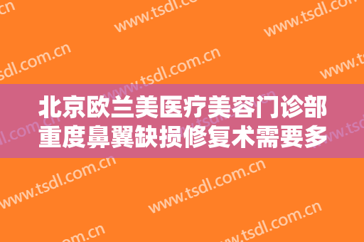 北京欧兰美医疗美容门诊部重度鼻翼缺损修复术需要多少费用?靠谱吗?