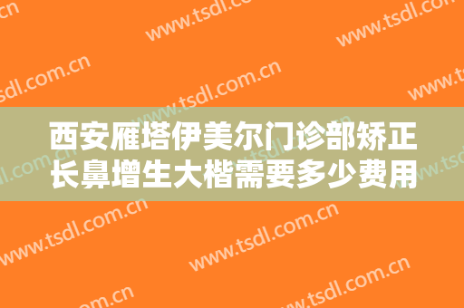 西安雁塔伊美尔门诊部矫正长鼻增生大楷需要多少费用?有哪些优势?