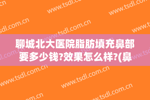 聊城北大医院脂肪填充鼻部要多少钱?效果怎么样?(鼻子脂肪填充多少钱)