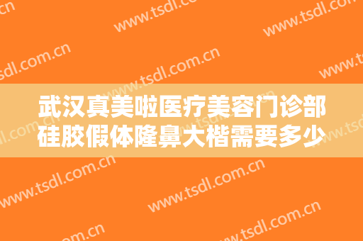 武汉真美啦医疗美容门诊部硅胶假体隆鼻大楷需要多少费用?需要多久恢复?