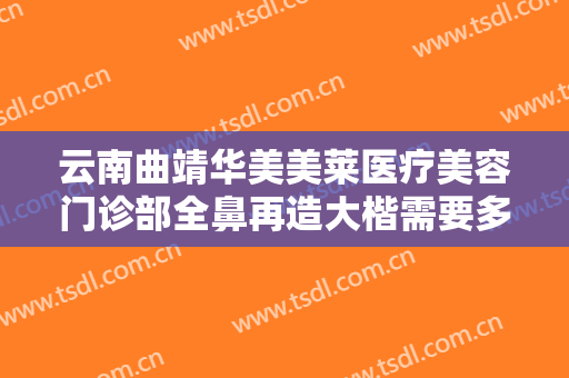 云南曲靖华美美莱医疗美容门诊部全鼻再造大楷需要多少钱?效果怎么样?