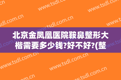 北京金凤凰医院鞍鼻整形大楷需要多少钱?好不好?(整鼻翼鼻梁多少钱)