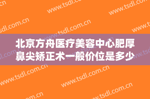 北京方舟医疗美容中心肥厚鼻尖矫正术一般价位是多少?有哪些优势?(北京方舟医疗美容医院怎么样)