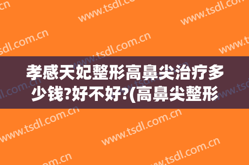 孝感天妃整形高鼻尖治疗多少钱?好不好?(高鼻尖整形要多少钱)