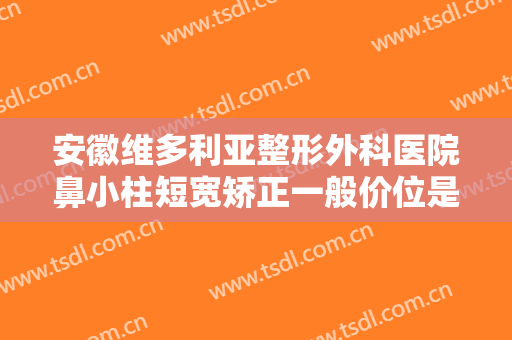 安徽维多利亚整形外科医院鼻小柱短宽矫正一般价位是多少钱?怎么样?