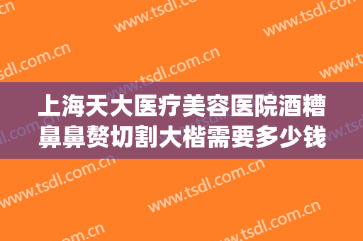 上海天大医疗美容医院酒糟鼻鼻赘切割大楷需要多少钱?贵不贵?(酒糟鼻切割术多少钱)