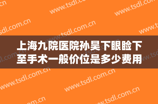 上海九院医院孙昊下眼睑下至手术一般价位是多少费用?效果怎么样?(上海九院眼睑下垂手术费用)