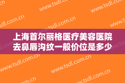 上海首尔丽格医疗美容医院去鼻唇沟纹一般价位是多少钱?有哪些优势?