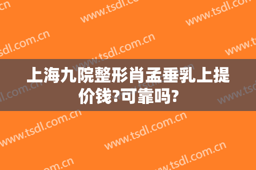 上海九院整形肖孟垂乳上提价钱?可靠吗?