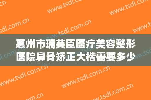 惠州市瑞芙臣医疗美容整形医院鼻骨矫正大楷需要多少费用?靠谱吗?(公立医院隆鼻多少钱)