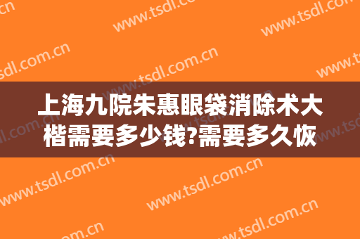上海九院朱惠眼袋消除术大楷需要多少钱?需要多久恢复?(上海九院眼袋修复多少钱)
