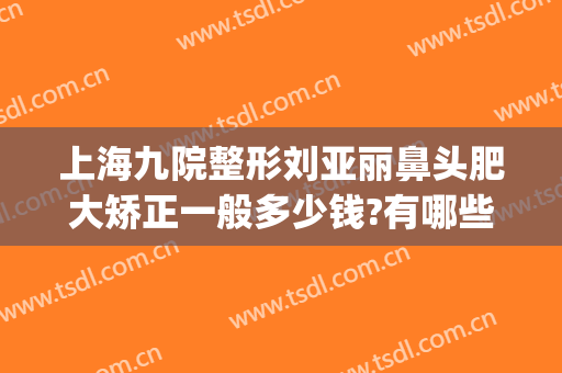 上海九院整形刘亚丽鼻头肥大矫正一般多少钱?有哪些优势?(上海第九人民医院鼻子整形专家)