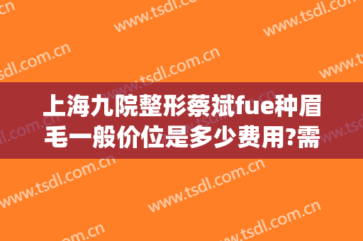 上海九院整形蔡斌fue种眉毛一般价位是多少费用?需要多久恢复?(上海九院植眉多少钱)