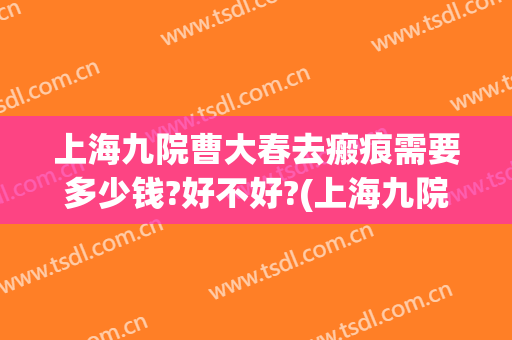 上海九院曹大春去瘢痕需要多少钱?好不好?(上海九院 瘢痕)