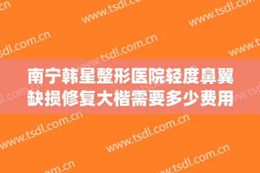 南宁韩星整形医院轻度鼻翼缺损修复大楷需要多少费用?可靠吗?(广西鼻翼整形多少钱)