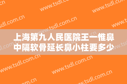 上海第九人民医院王一惟鼻中隔软骨延长鼻小柱要多少钱?需要多久恢复?