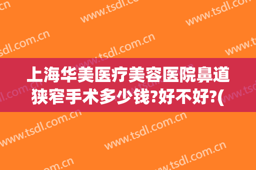 上海华美医疗美容医院鼻道狭窄手术多少钱?好不好?(上海华美做鼻子哪个医生最好)