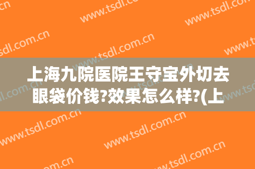 上海九院医院王守宝外切去眼袋价钱?效果怎么样?(上海九院外切眼袋多少钱)
