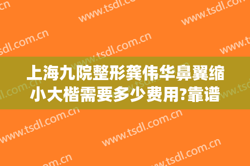 上海九院整形龚伟华鼻翼缩小大楷需要多少费用?靠谱吗?(上海九院缩小鼻翼多少钱)