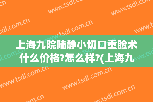 上海九院陆静小切口重睑术什么价格?怎么样?(上海九院全切双眼皮价目表)