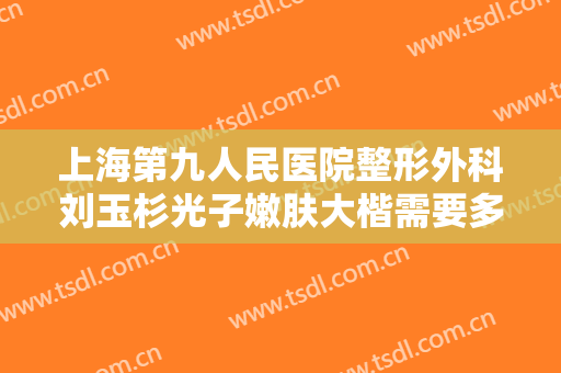上海第九人民医院整形外科刘玉杉光子嫩肤大楷需要多少钱?好不好?