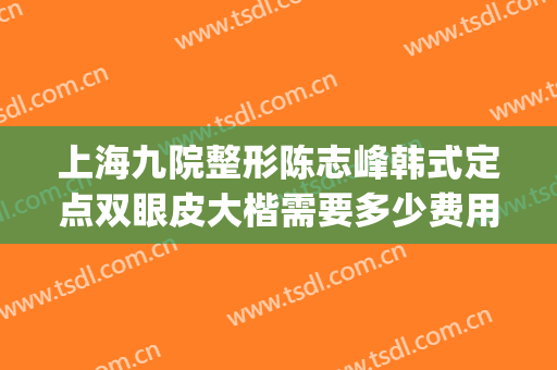 上海九院整形陈志峰韩式定点双眼皮大楷需要多少费用?好不好?(上海第九整形美容医院做双眼皮)