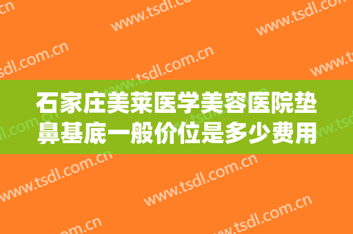 石家庄美莱医学美容医院垫鼻基底一般价位是多少费用?靠谱吗?(石家庄美莱医学美容医院地址)