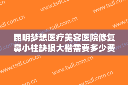 昆明梦想医疗美容医院修复鼻小柱缺损大楷需要多少费用?需要多久恢复?