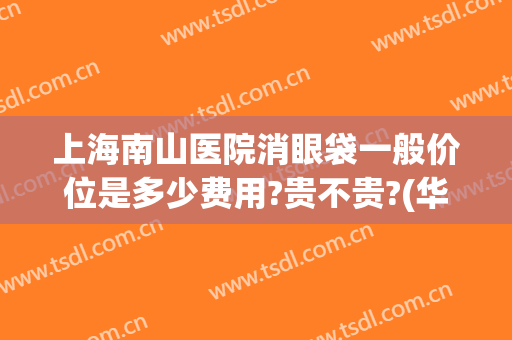 上海南山医院消眼袋一般价位是多少费用?贵不贵?(华山医院去眼袋要多少钱)