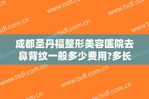 成都圣丹福整形美容医院去鼻背纹一般多少费用?多长时间恢复?