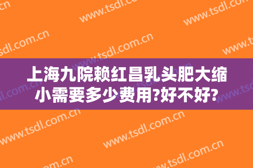 上海九院赖红昌乳头肥大缩小需要多少费用?好不好?